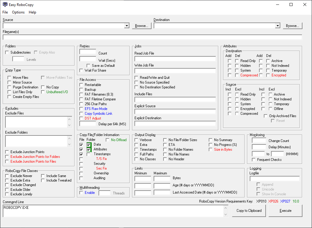 robocopy-available-options