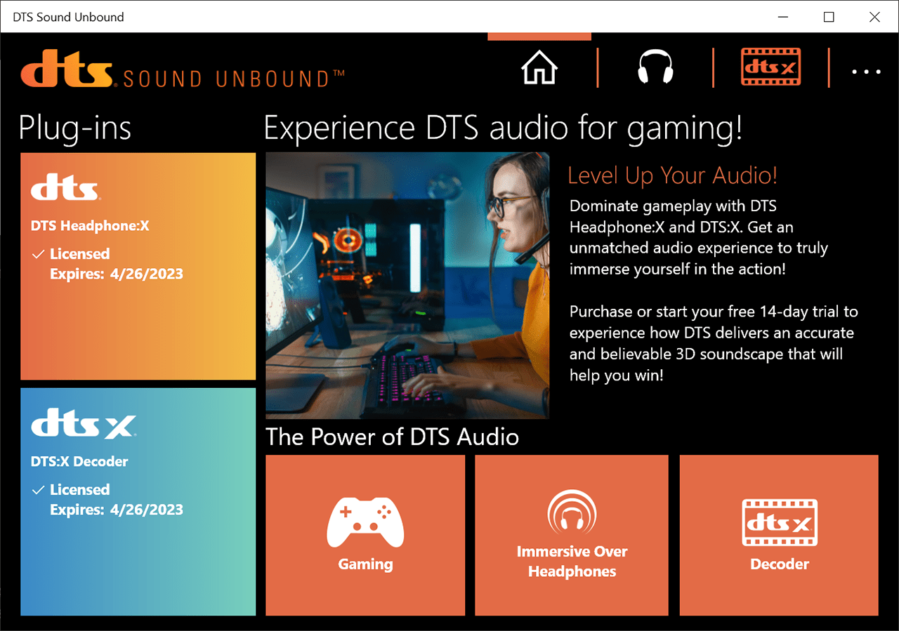 dts-sound-welcome-page