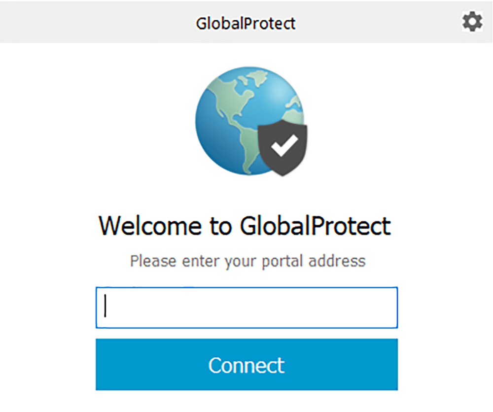 GlobalProtect Login window