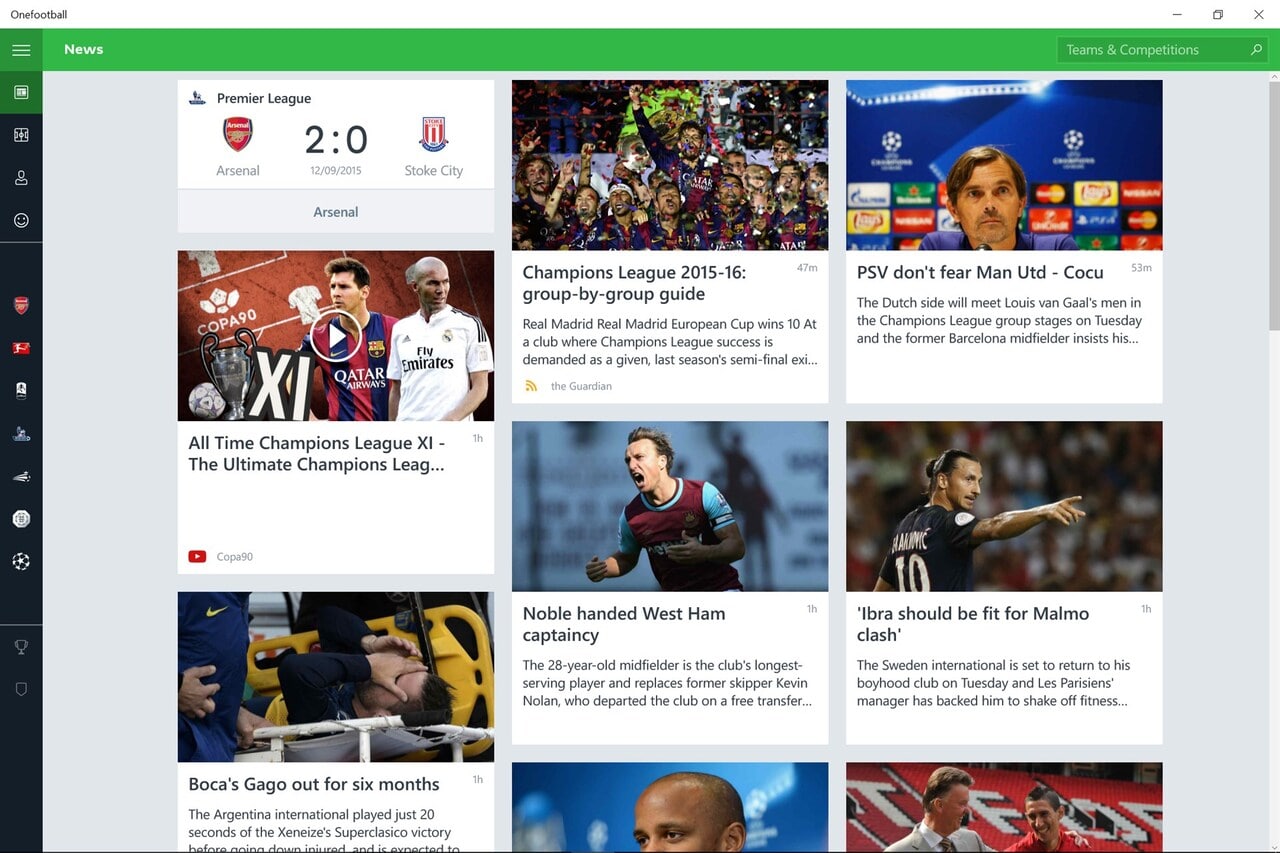 OneFootball News feed