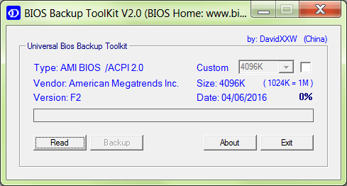 BIOS Backup ToolKit Principal