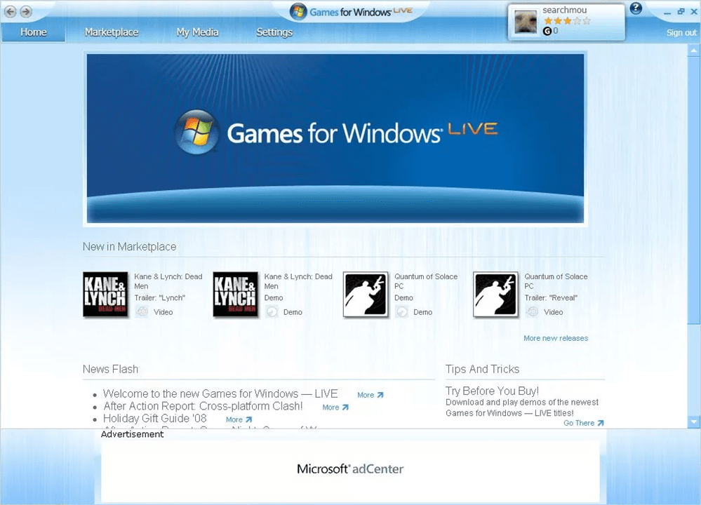 games-for-windows-live-menu