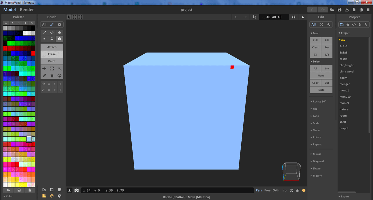 magicavoxel-cube