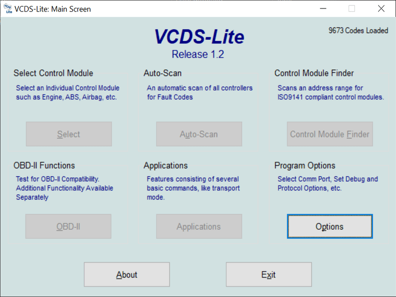 vcds-lite-main-screen