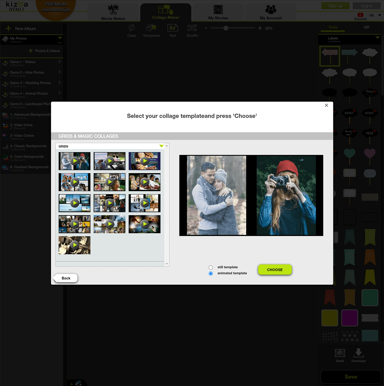 kizoa-collage-templates