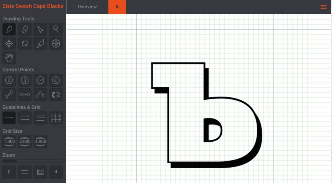Birdfont Начало работы