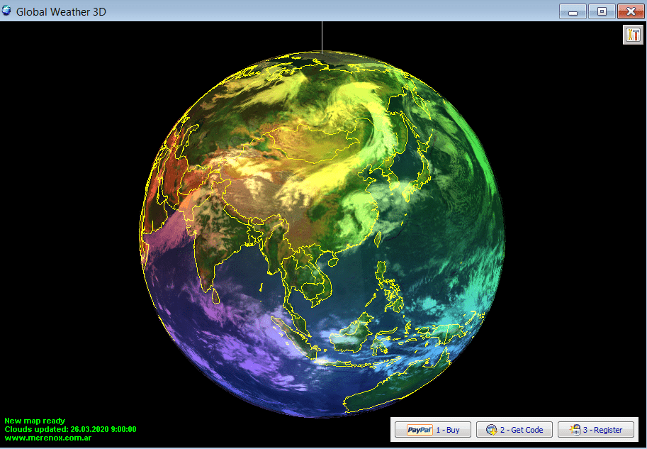 Global Weather 3D Начало работы