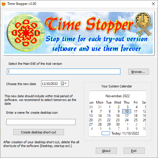 time-stopper-date-selection