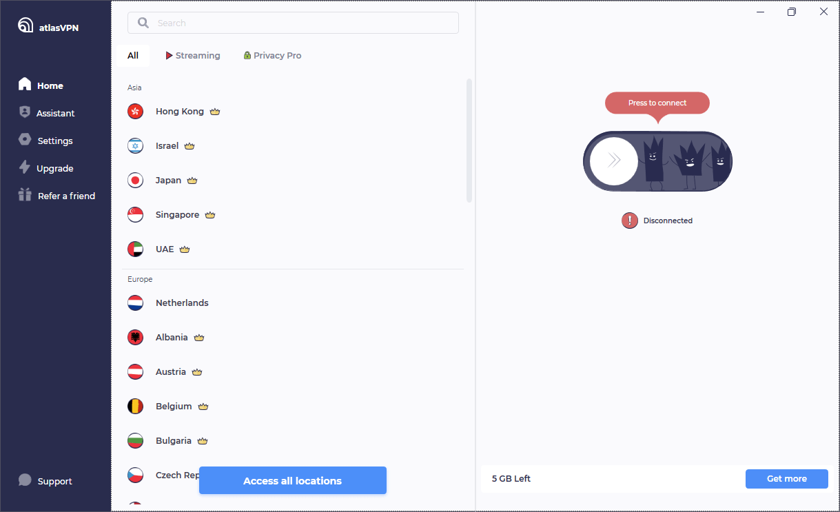 atlas-vpn-available-servers